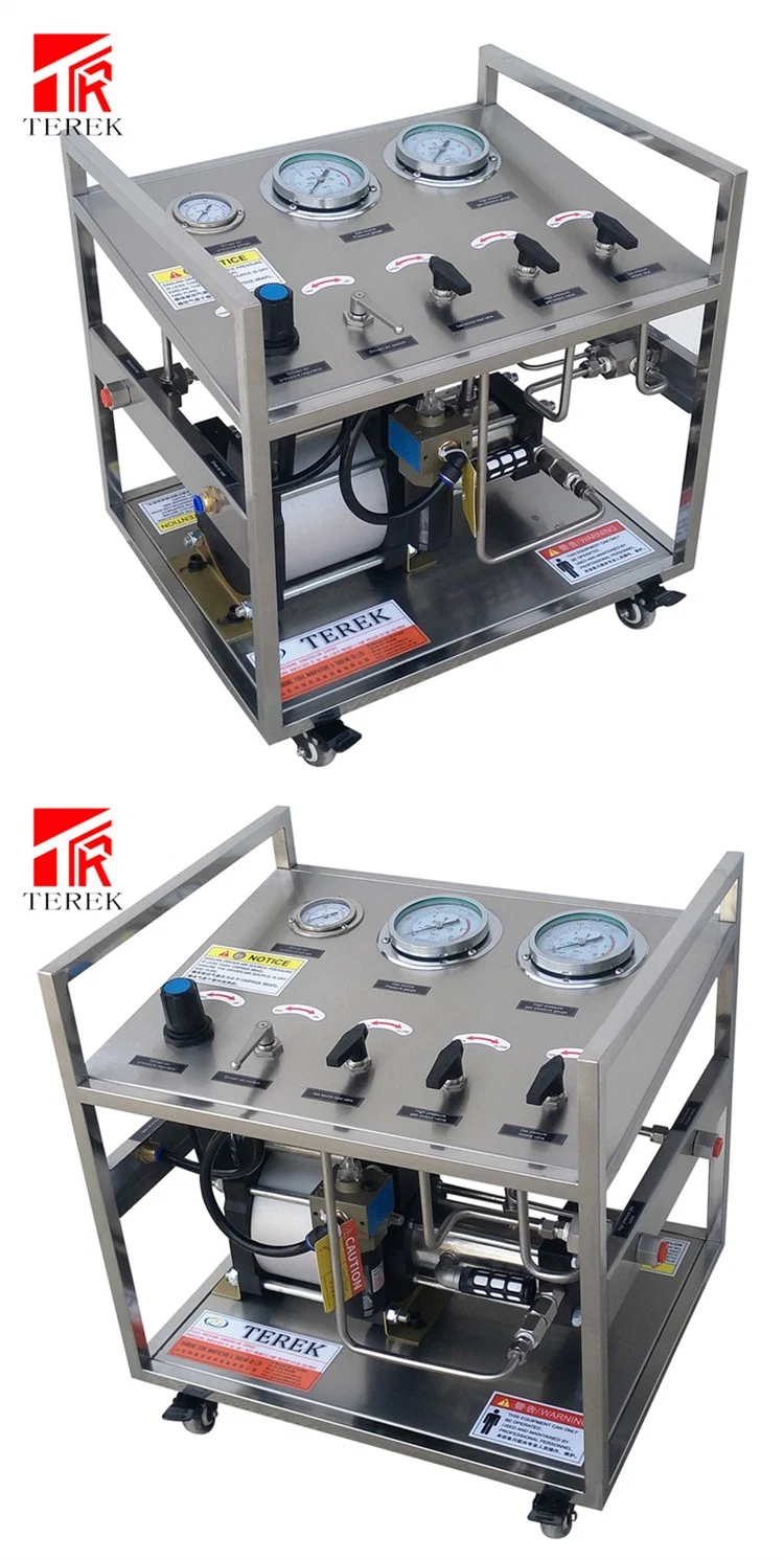 Portable Air Gas Booster Cylinder High Pressure Pump Testing Equipment