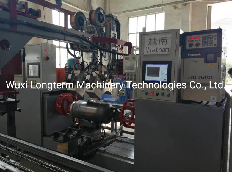 12.5kg/15kg LPG Gas Cylinder Manufacturing Equipments Body Manufacturing Line Circumferential Seam Welding Machine