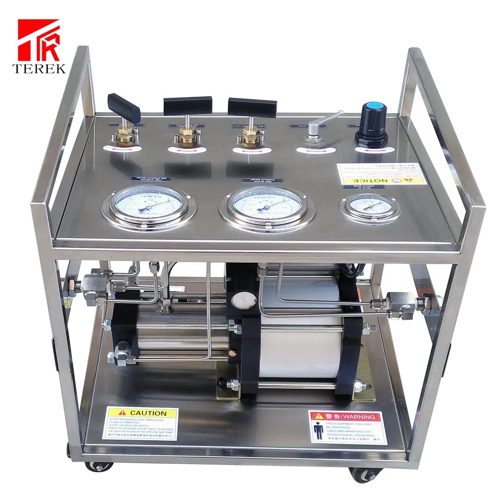 휴대용 공기 가스 부스터 실린더 고압 펌프 시험 장비